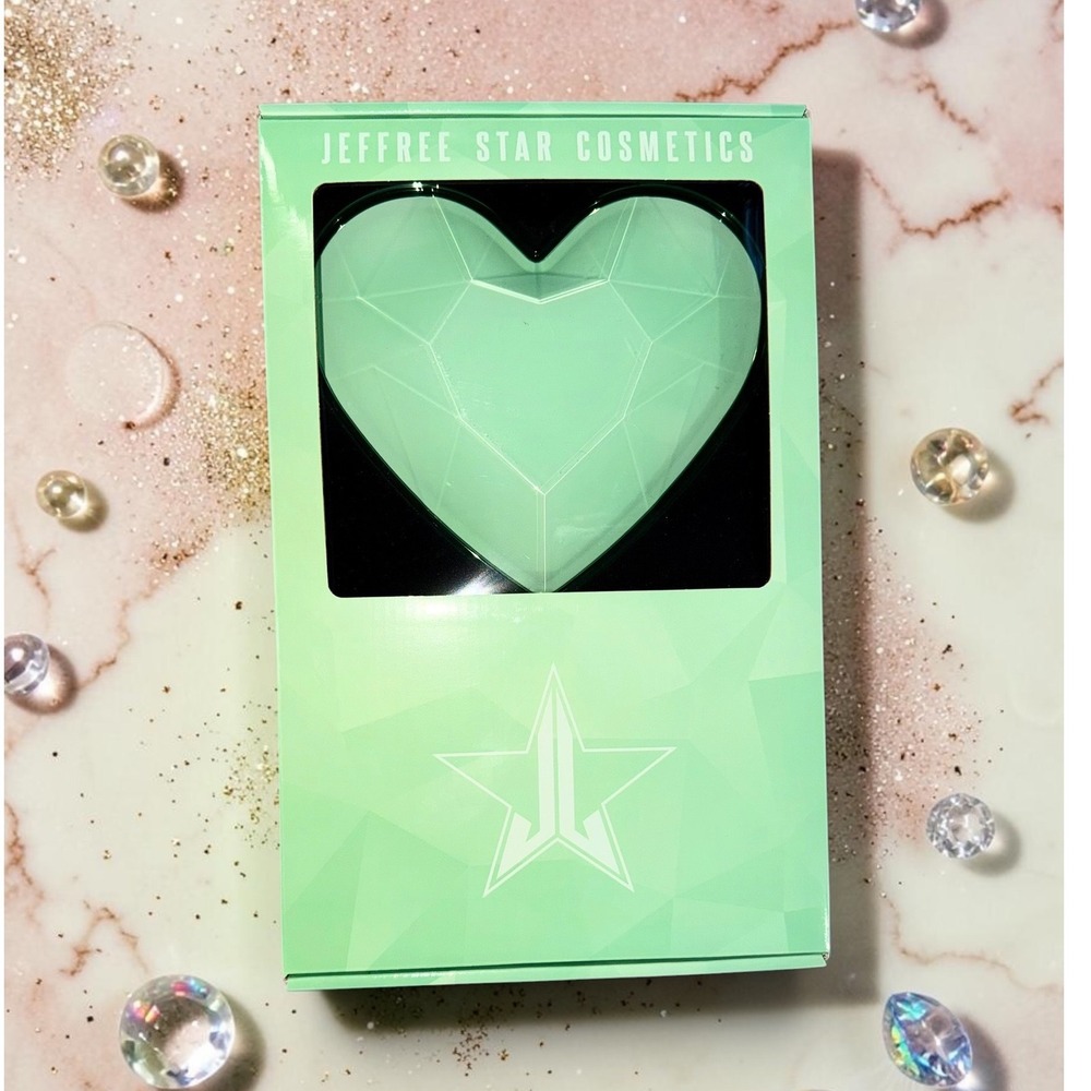 Jeffree Star Cosmetics - Mint Crystal Heart Hand Mirror - *NIB*